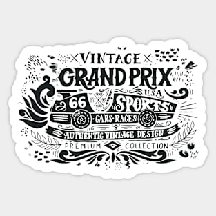 Vintage Grand Prix Sticker